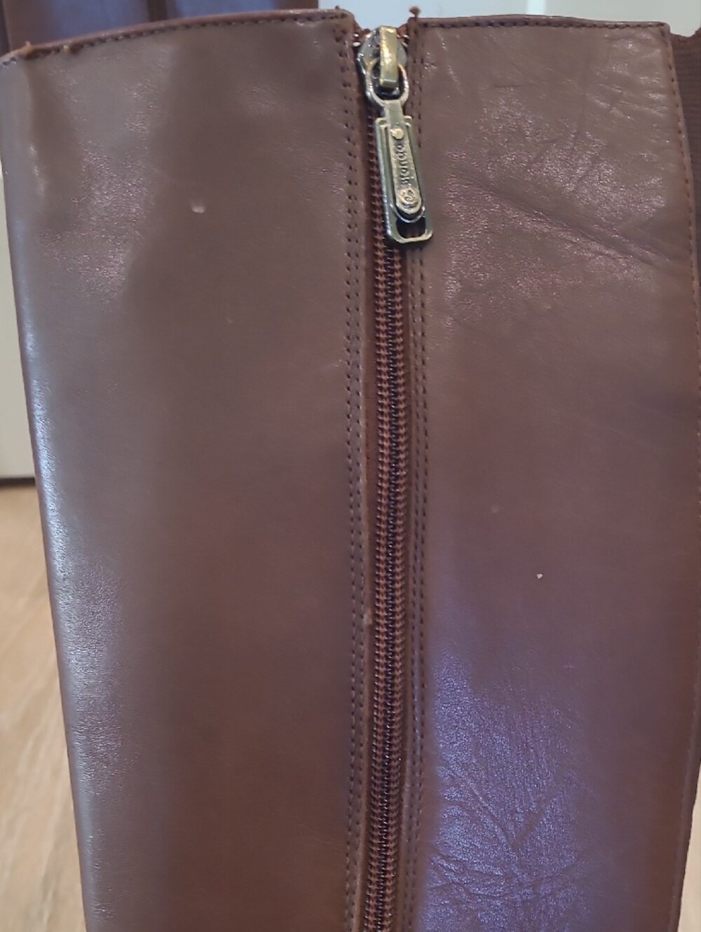 Blondo Volly Brown Leather Tall Riding Boots - Picture 11 of 12